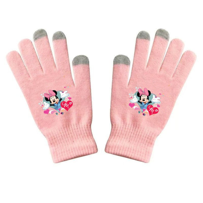 Wholesale Warm and versatile printed knitted gloves