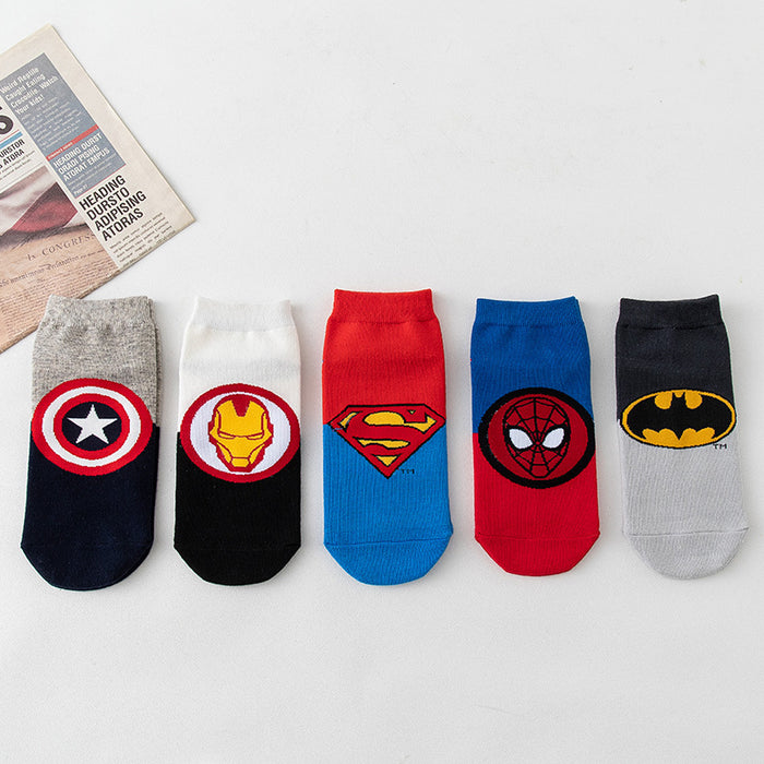 Wholesale Women's short tube cotton socks cartoon trendy socks