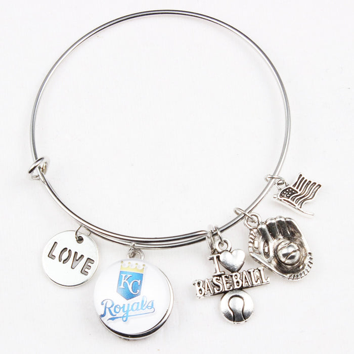 Wholesale Team bracelet alloy baseball glove small pendant bracelet