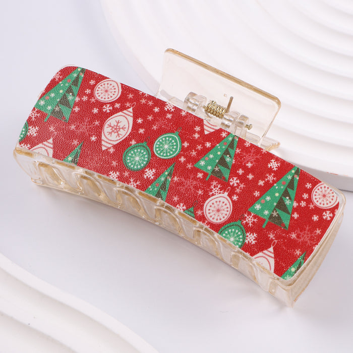 Wholesale PU Snowman Christmas Ball Hair Clip JDC-HC-Fengp005