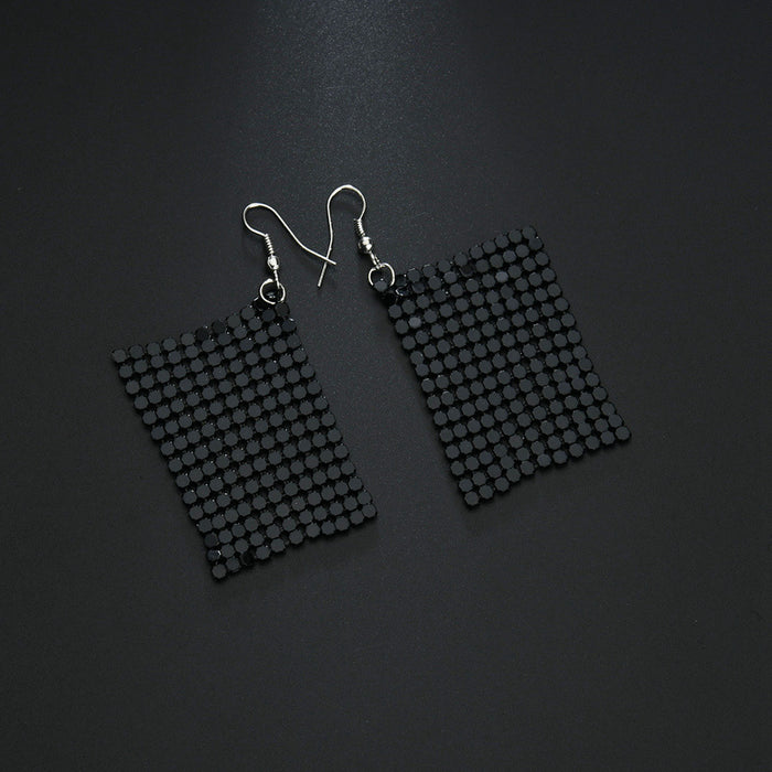 Wholesale Sequin Square Earrings JDC-ES-YiMo001