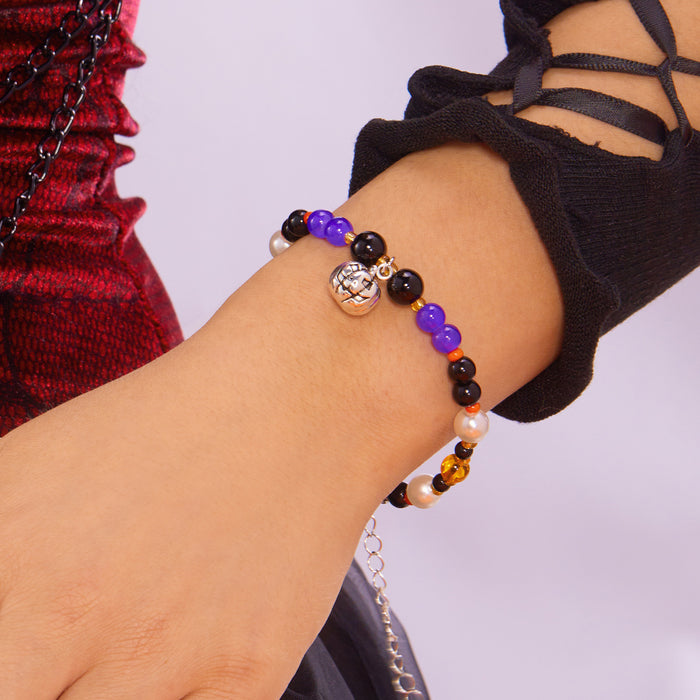 Wholesale  Bracelet  Pumpkin Pendant Beaded Bracelet