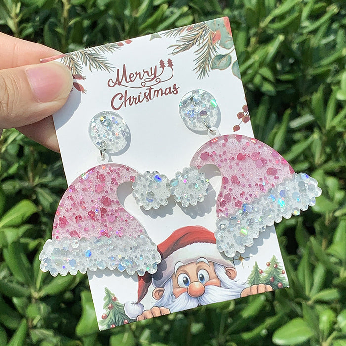 Wholesale  Christmas Acrylic Series Earrings