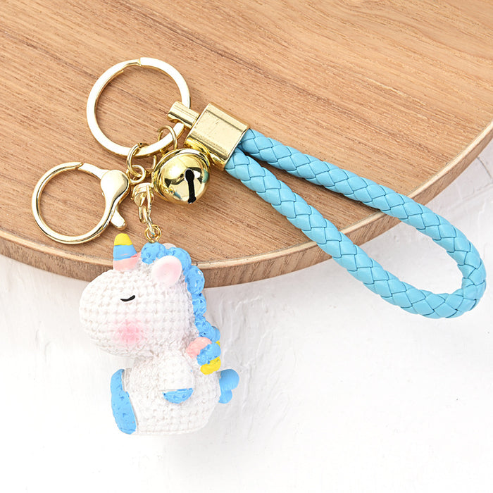 Wholesale Resin keychain creative cute bag pendant exquisite car keychain accessories