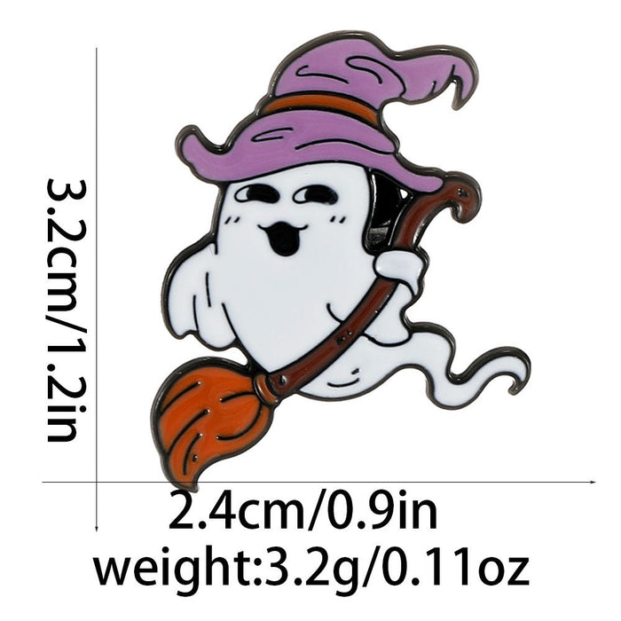 Wholesale Alloy Cartoon Brooch Ghost Skull Pumpkin Pin Fashion Accessory For Resale