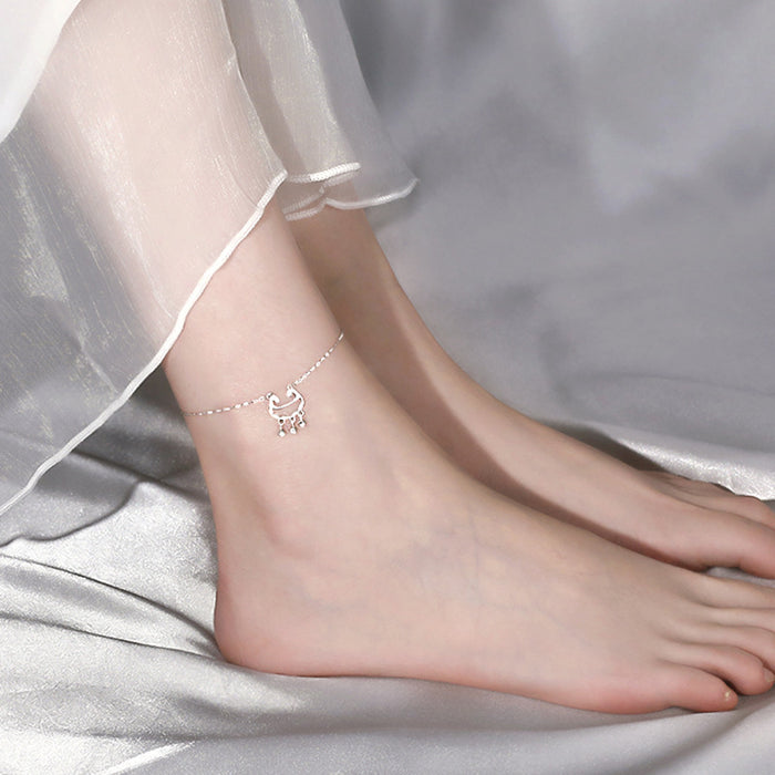 Wholesale Ankle simple personality tassel bell anklet temperament foot decoration