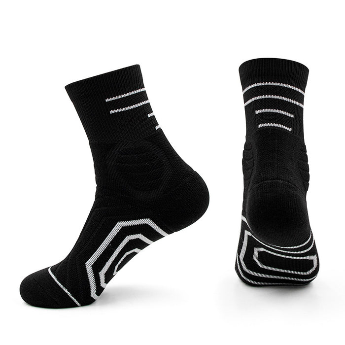 Wholesale Middle tube football socks, children's anti slip socks, thickened towel bottom sports socks, looped socks