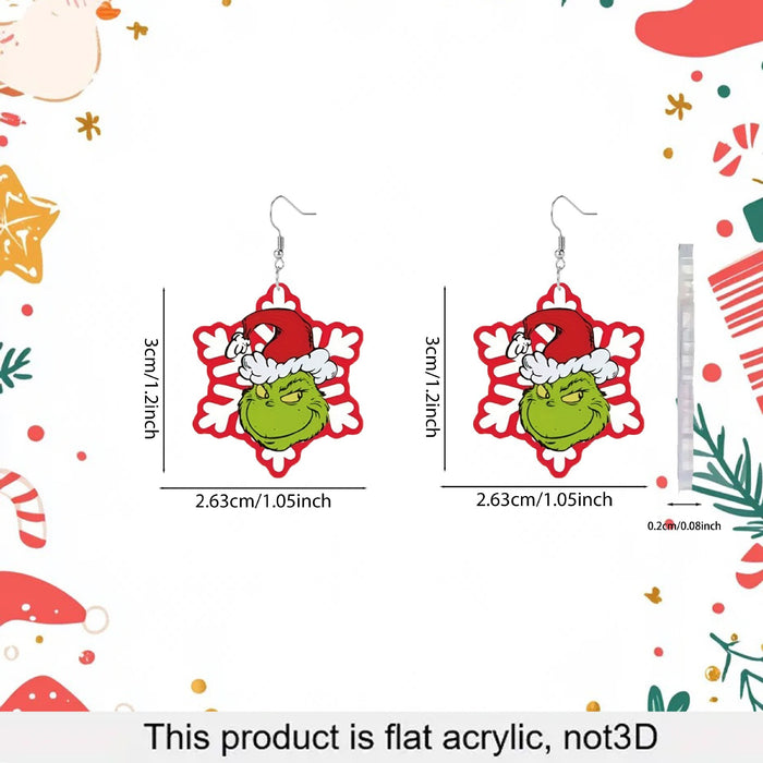 Wholesale Christmas Acrylic Creative Earrings