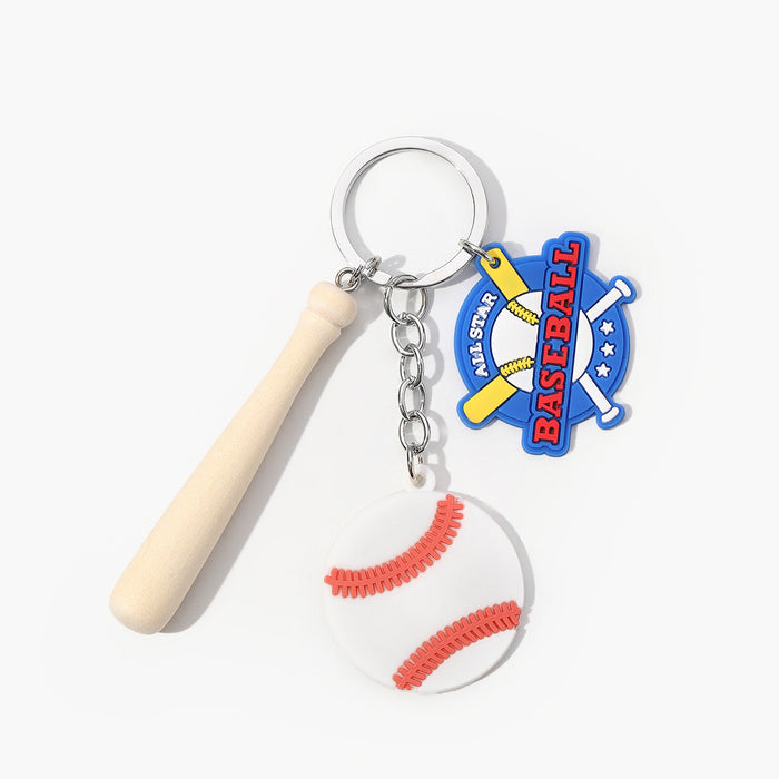 Wholesale Acrylic Baseball Keychain JDC-KC-HuiWen019
