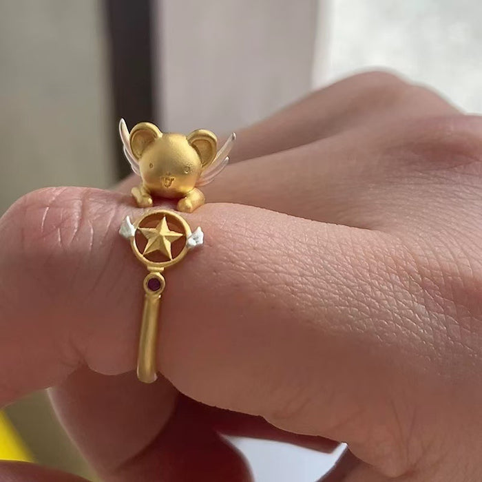 Wholesale Cartoon Cute Creative Simple and Exquisite Pair Ring