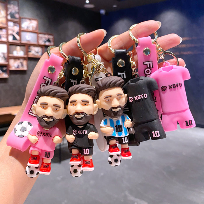 Wholesale World Cup star keychain doll pendant bag car key chain