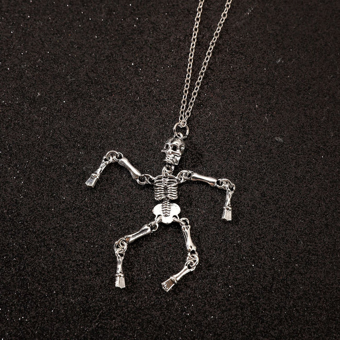 Wholesale Skull Pendant Necklace Alloy  Clavicle Chain Halloween Necklace Chain