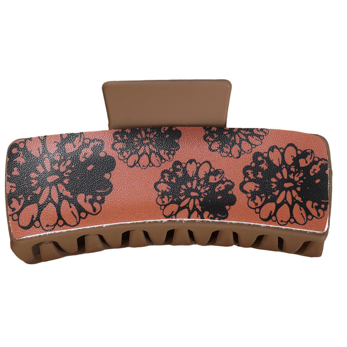 Wholesale Red Black Five flower square Hair Clips