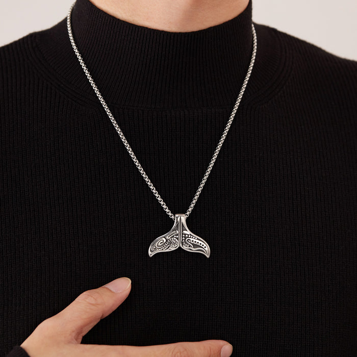 Wholesale Stainless steel necklace, creative trend, retro style