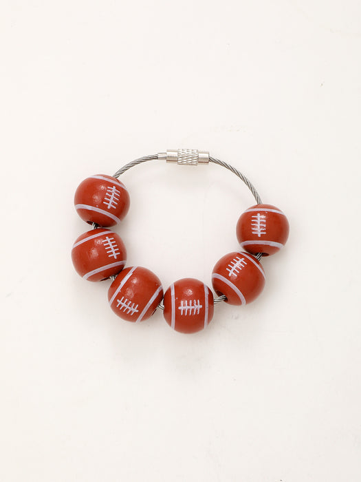 Wholesale Basketball Baseball Football Wooden Beads JDC-BDS-YiTian001