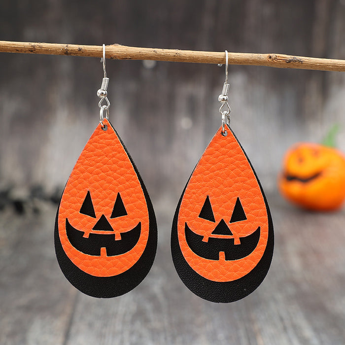 Wholesale  cute pumpkin ghost earrings creative earrings
