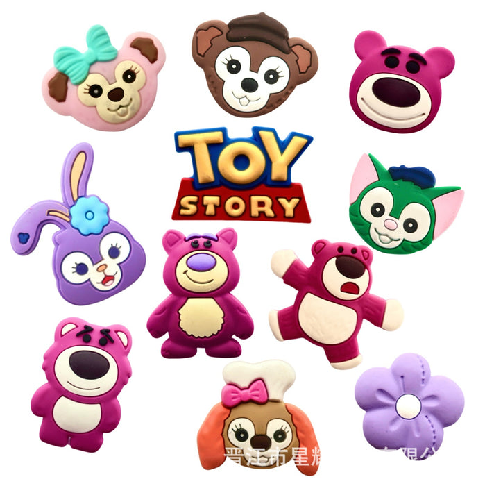 Wholesale Hole shaped shoes, flower shaped shoe buckles, PVC drip molded shoe accessories