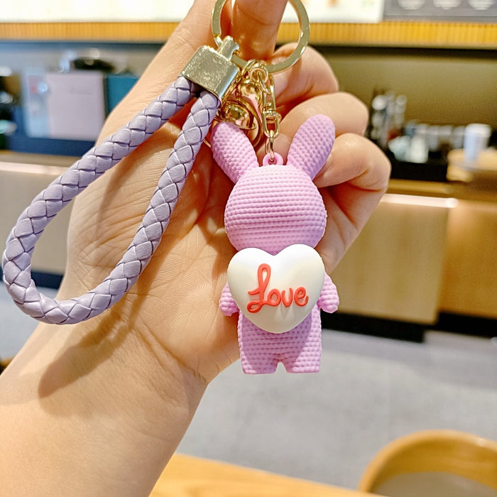 Wholesale PVC Wool Animal Keychain JDC-KC-MingT127