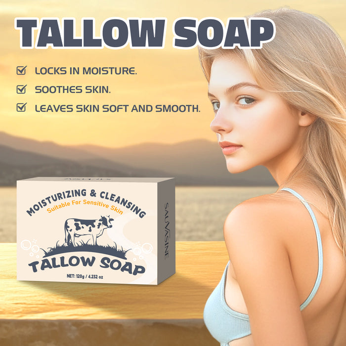 Wholesale Cow fat soap deeply cleanses, cleanses, soothes, moisturizes, and smooths the skin. Handmade soap