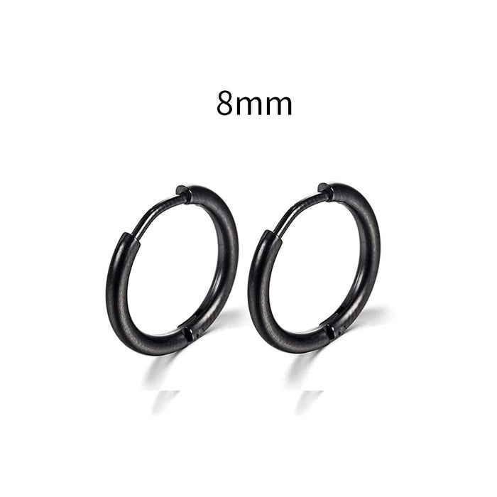 Wholesale Hot Selling Stainless Steel Earrings New Round Earrings for Men European and American Body Piercing Accessories JDC-ES-YaChen010