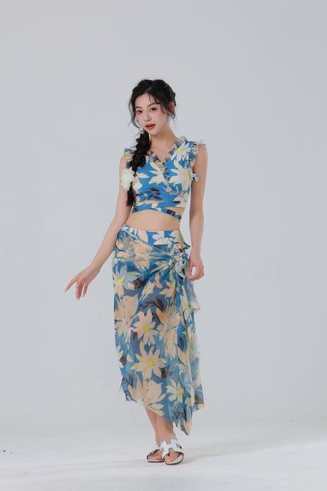 Wholesale Women's 3-piece swimsuit set, bikini swimsuit, high-end sensation, hot spring bath swimsuit