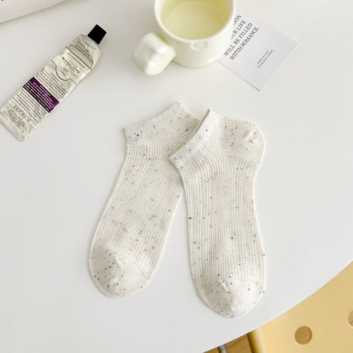 Wholesale Socks, sweat absorbing mesh, thin boat socks, boneless dot yarn, invisible socks, cotton