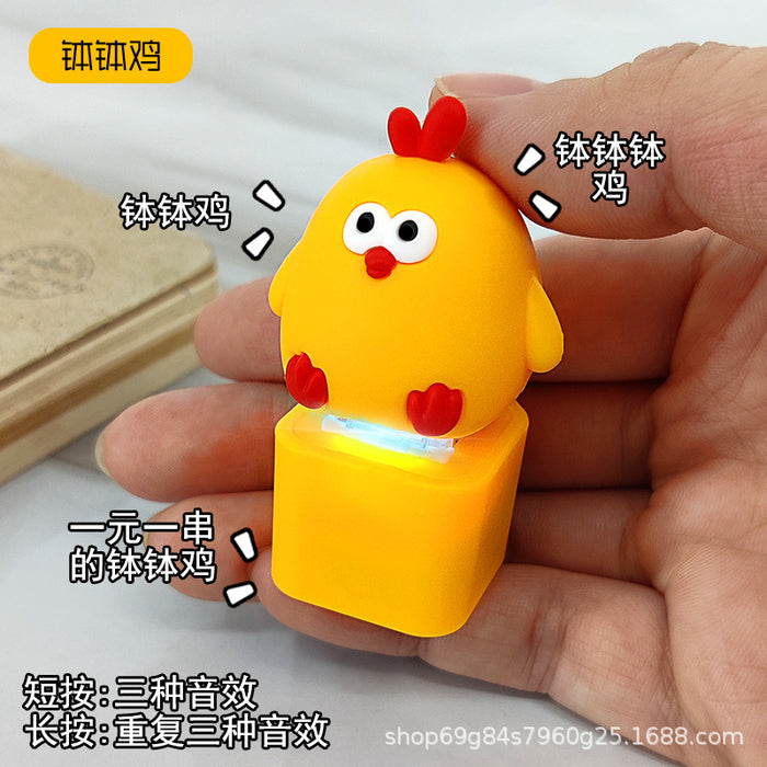 Wholesale Button press creative pendant cute style keychain decompression toy