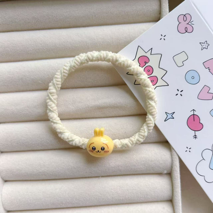 Wholesale Cartoon Cute Hair Rope Sweet Ins Girly Heart Hair Tie Couple  Student Hair Accessories