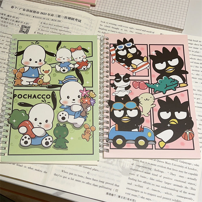 Wholesale 4pcs A5 Coil Book Cartoon Color Notebook