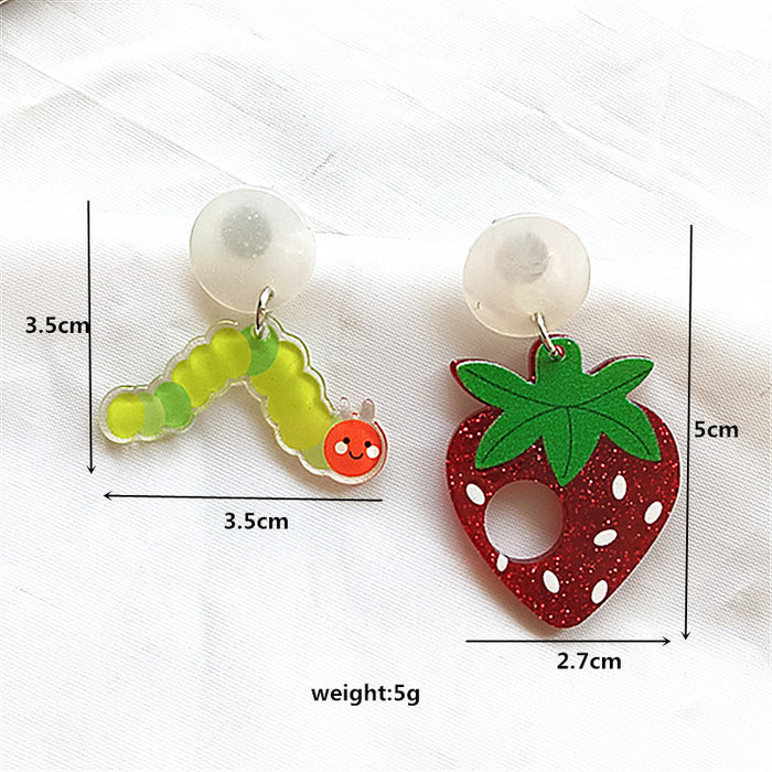 Wholesale New Earrings Creative Animal Fashion Personalized Acrylic Printed Earrings for Women