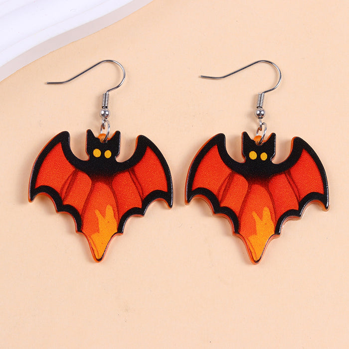 Wholesale Acrylic Earrings  Ghost Pumpkin Cartoon Spider Earrings for Women
