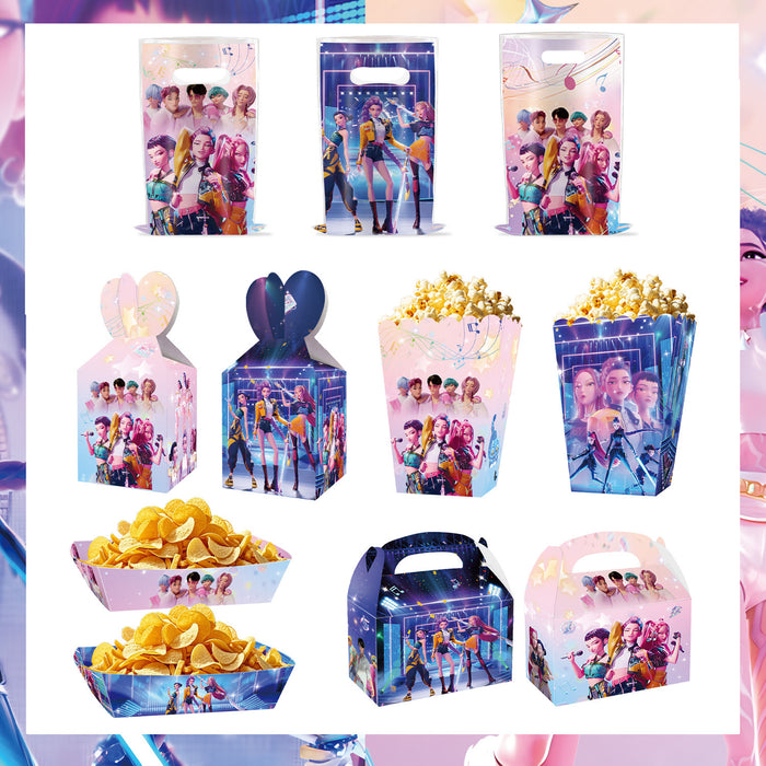 Wholesale KPOP themed party decorations candy boxes,  gift bags,  New Year' s gift decorations,  banners