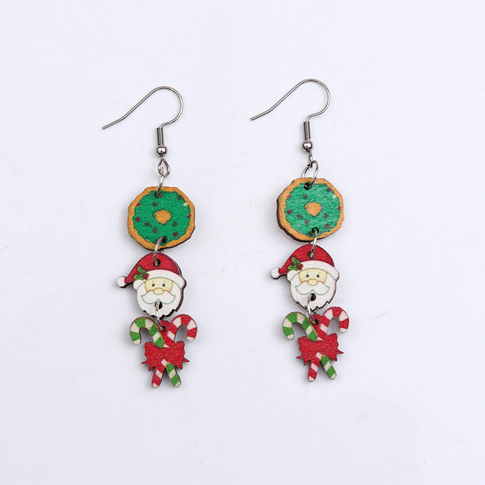 Wholesale Christmas earring simple all-match  elk snowflake earrings