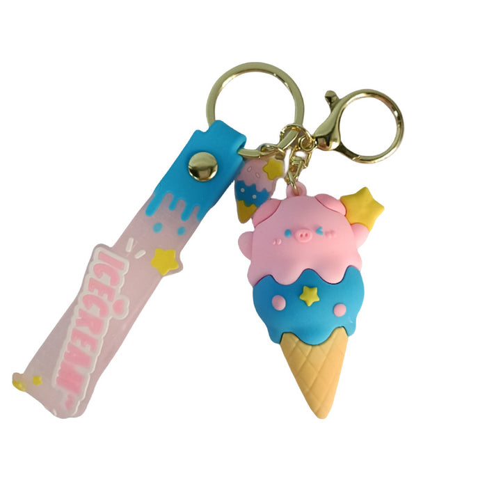 Wholesale Cartoon Doll Silicone Keychain JDC-KC-MingT277