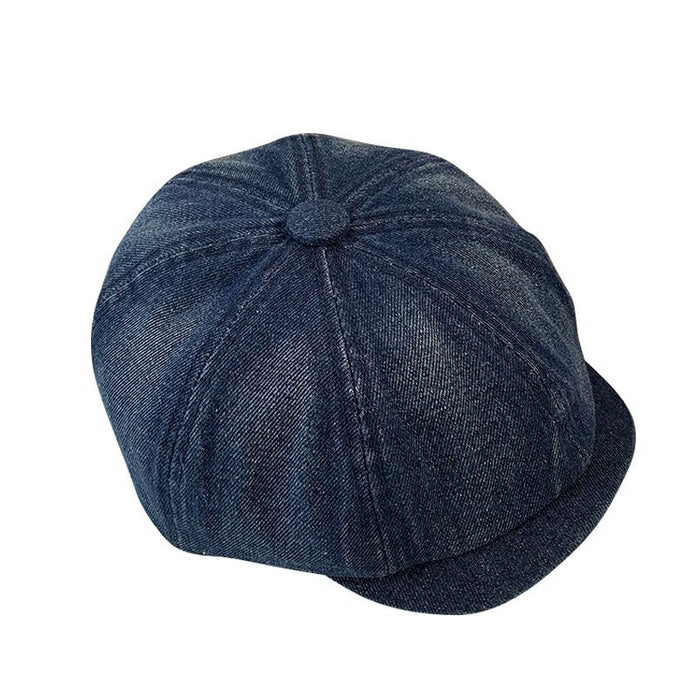 Wholesale Artistic Retro Cowboy Beret Versatile Fashion Duck Tongue Hat Vintage Octagonal Hat