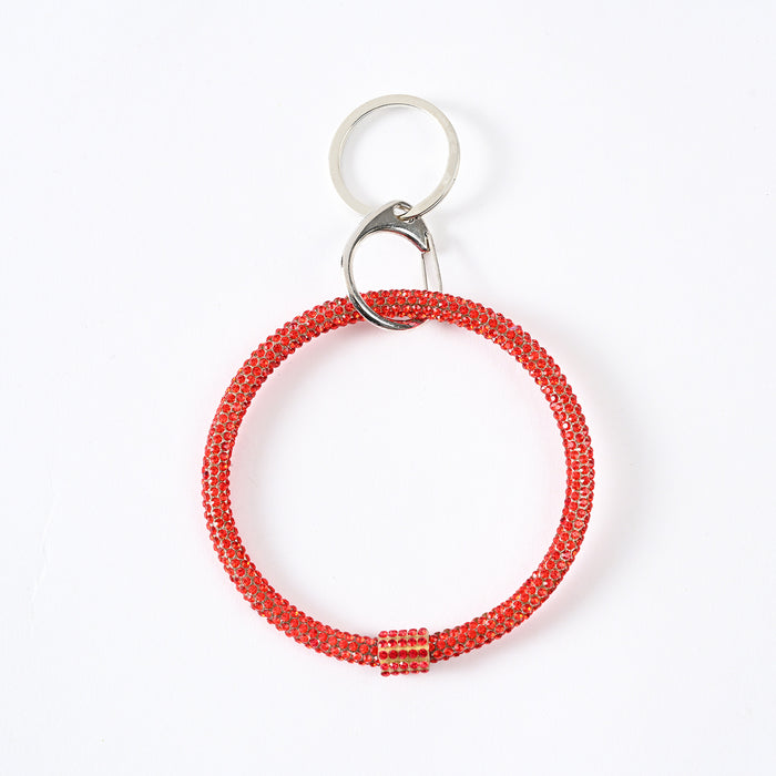 Wholesale rhinestone bracelet keychain fitness sports jewelry keychain