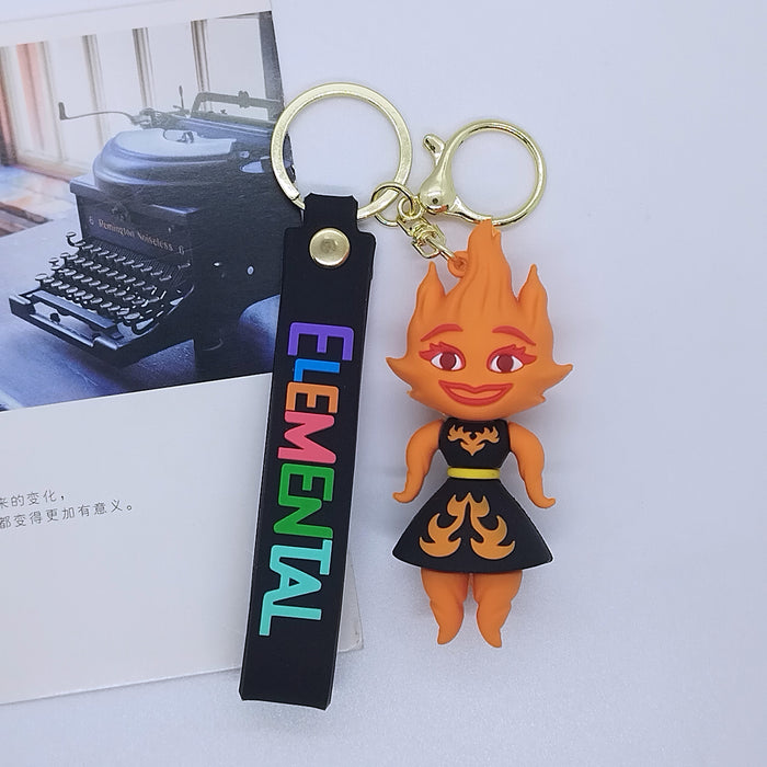 Wholesale New cross-border creative cartoon element doll key chain pendant bag car key chain