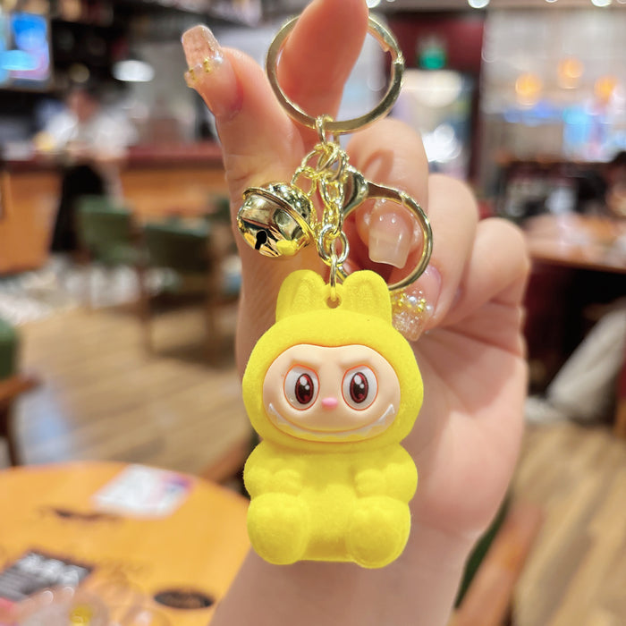 Wholesale Cute Plush Sheep Keychain Bag Small Pendant Plush Cute Grain Car Hanging Decoration Grab Machine Small Accessories