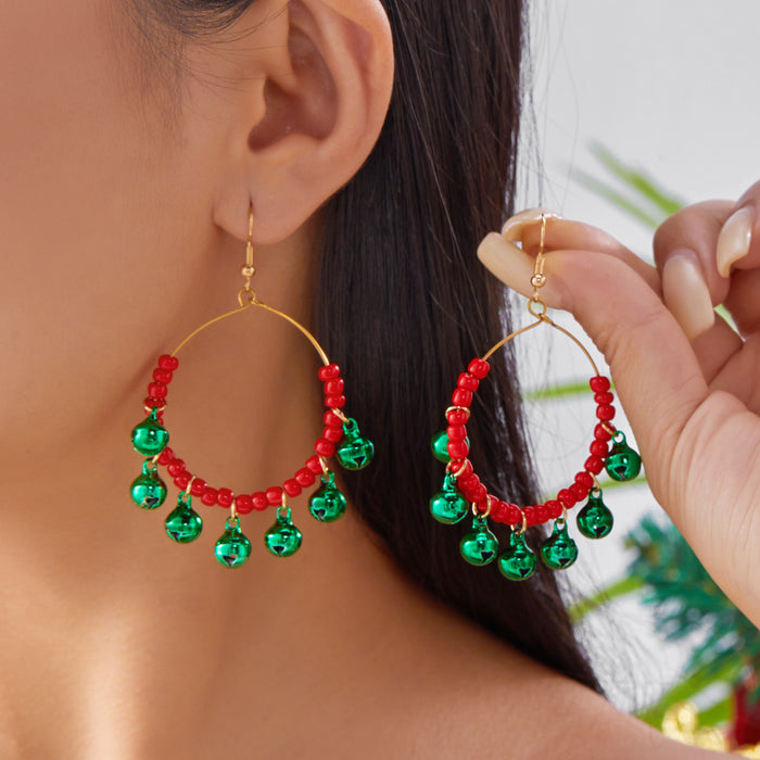 Wholesale Handmade Christmas Elk Earrings Zinc Alloy Fashion Accessory