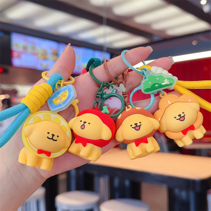 Wholesale Cute lines puppy key chain