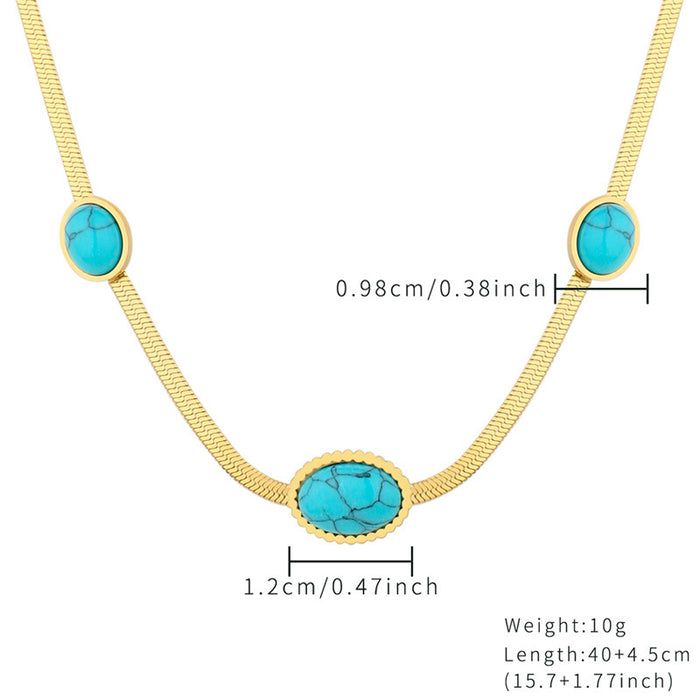 Wholesale 2pcs Luxury Beaded Jewelry Turquoise Necklace