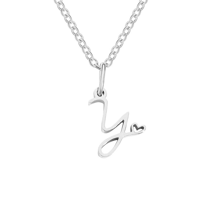 Wholesale Letter Stainless Steel Necklace JDC-NE-TuoF007