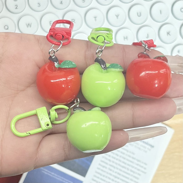 Wholesale Simulation three-dimensional food play apple keychain bag pendant