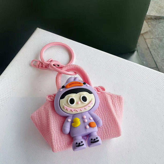 Wholesale Cute Animal Pajama Party Dolls Rubber Bag Doll Bag Pendant Keychain Pendant Camera Chain