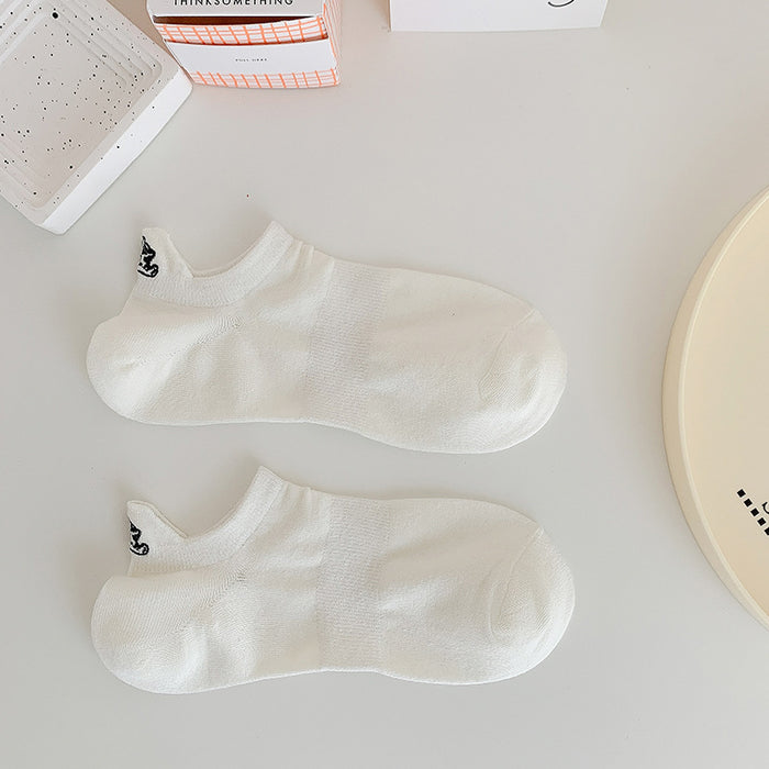 Wholesale Socks Embroidered Smiling Face Middle Socks Sports Long Socks