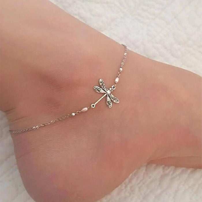 Wholesale New Simple and Fashionable Women's Foot Chain Personalized and Fashionable Beaded Foot Accessories