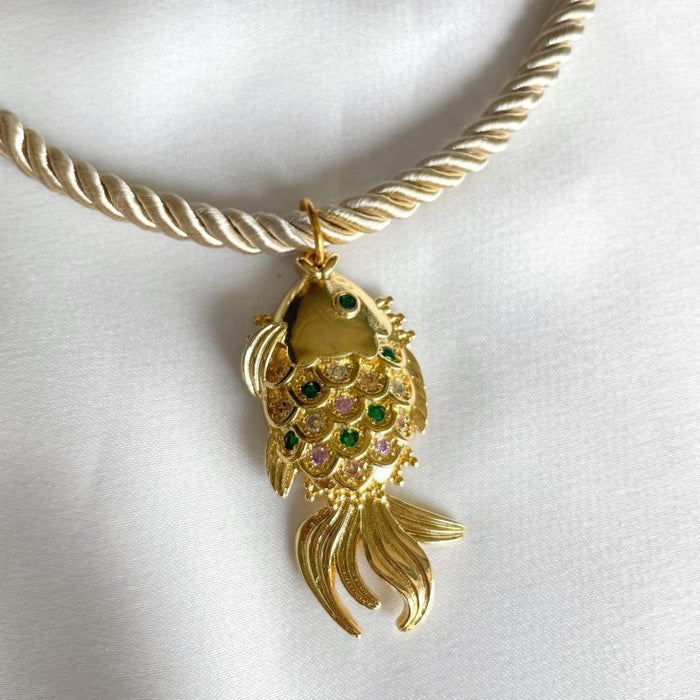 Wholesale Stainless steel fashionable and simple electroplated color preserving women's pendant necklace