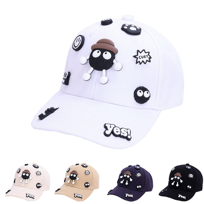 Wholesale Cute Baby Baseball Cap Coal Ball Design Fashion Hip Hop Hat For Kids Boys Girls