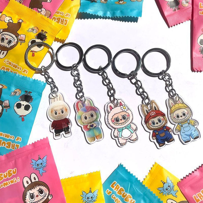 Wholesale Keychain girly cute double-sided cartoon acrylic pendant school bag pendant gift