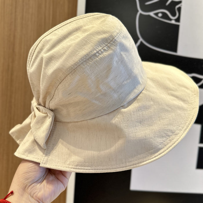 Wholesale Bow shaped sun protection fisherman hat, new travel basin hat